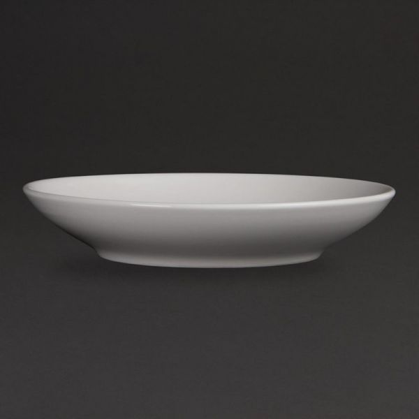 Olympia Whiteware tiefe runde Teller 26cm