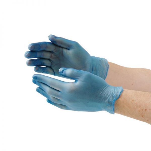 Hygiplas Vinylhandschuhe Blau puderfrei XL