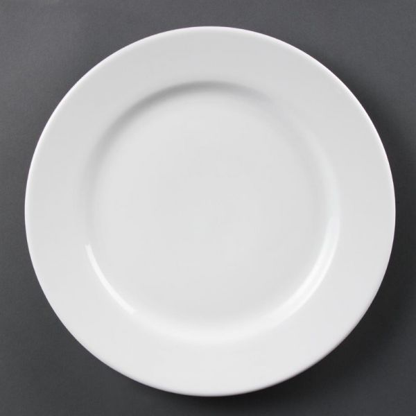 Olympia Whiteware Teller mit breitem Rand 31cm