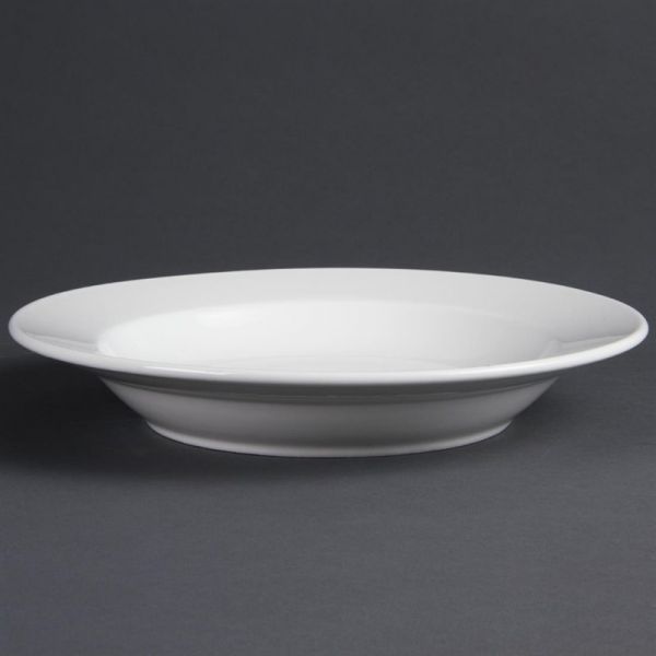 Olympia Whiteware tiefe runde Teller 27cm