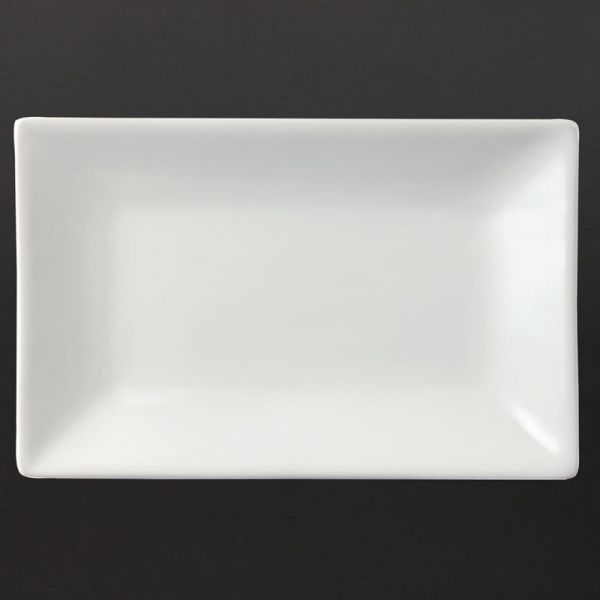 Olympia Whiteware rechteckige Servierteller 20 x 13cm