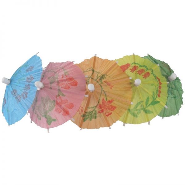 Papierschirmchen in verschiedenen Farben 17cm