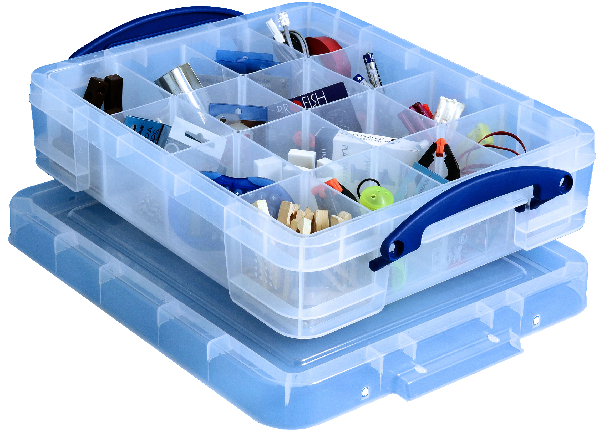 Really Useful Box Aufbewahrungsbox mit Einsatz, 11 Liter, Sie erhalten