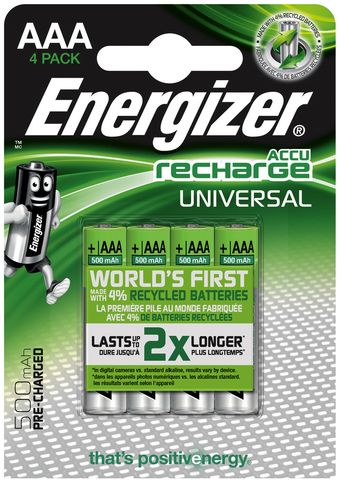 Akku UNIVERSAL, Nickel-Metallhydrid, Micro, AAA, LR03, 500 mAh